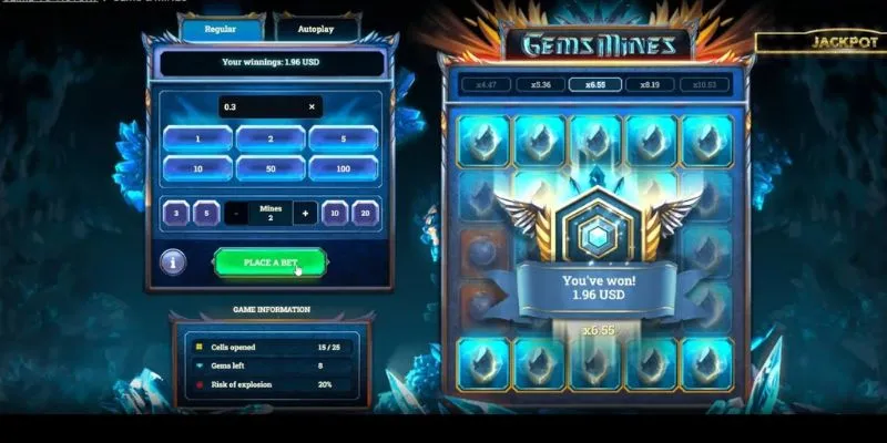 Popular BG678 Originals games like Rocket Rise and Gem Mines